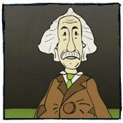 einstein cartoon