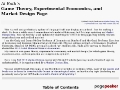 Al Roths Game Theory, Experimental Economics, and Market Design Page
