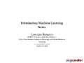 Introductory Machine Learning Notes