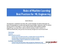 Rules of Machine Learning: Best Practices for ML Engineering