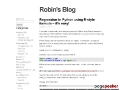 Robins blog