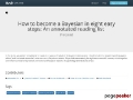 How to become a Bayesian in eight easy steps: An annotated reading list 