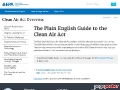 The Plain English Guide to the Clean Air Act (EPA)